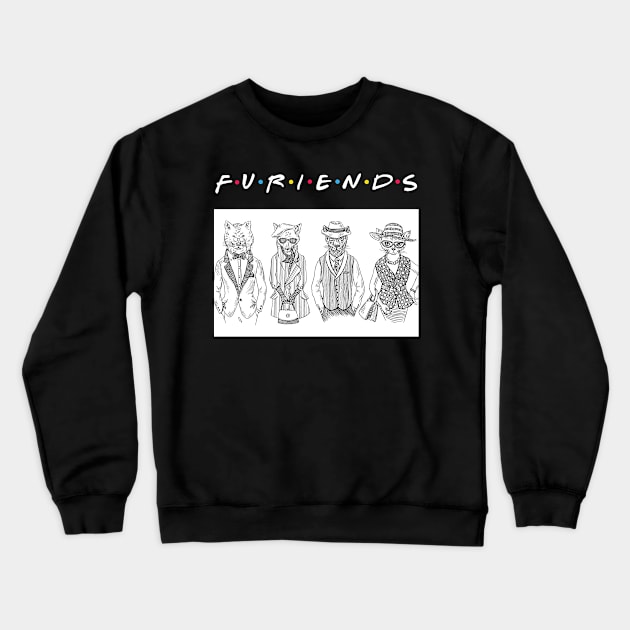 Furry Friends Crewneck Sweatshirt by sqwear